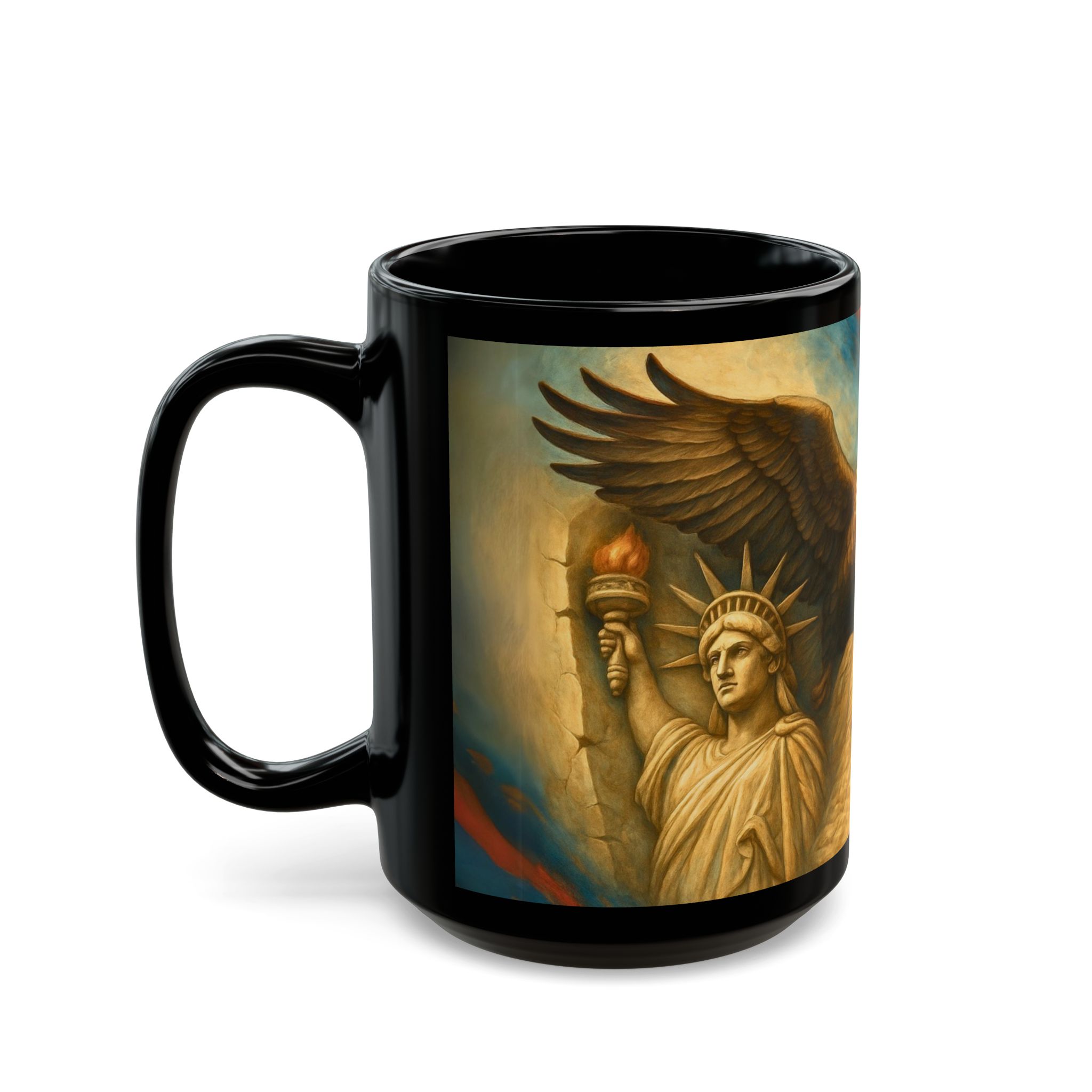 American Legacy Mug | Mount Rushmore, Statue of Liberty & Bald Eagle Coffee Cup, Patriotic Heritage Gift for Veterans and History Lovers - Image 6