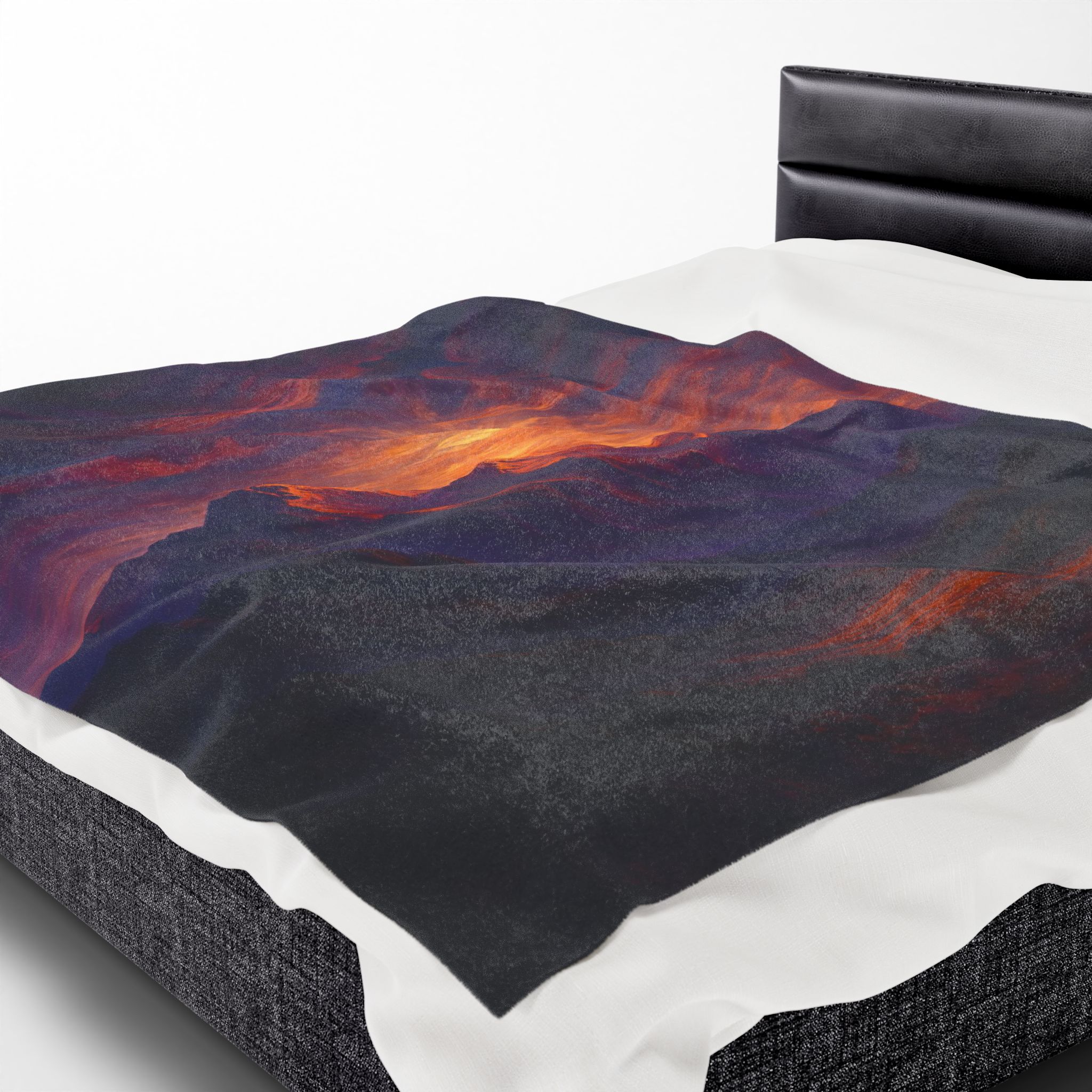 Purple Mountains Majesty Blanket – Americana Sunset Landscape Throw, 4th of July Patriotic Decor, Cozy Freedom Gift for Him or Her - Image 9