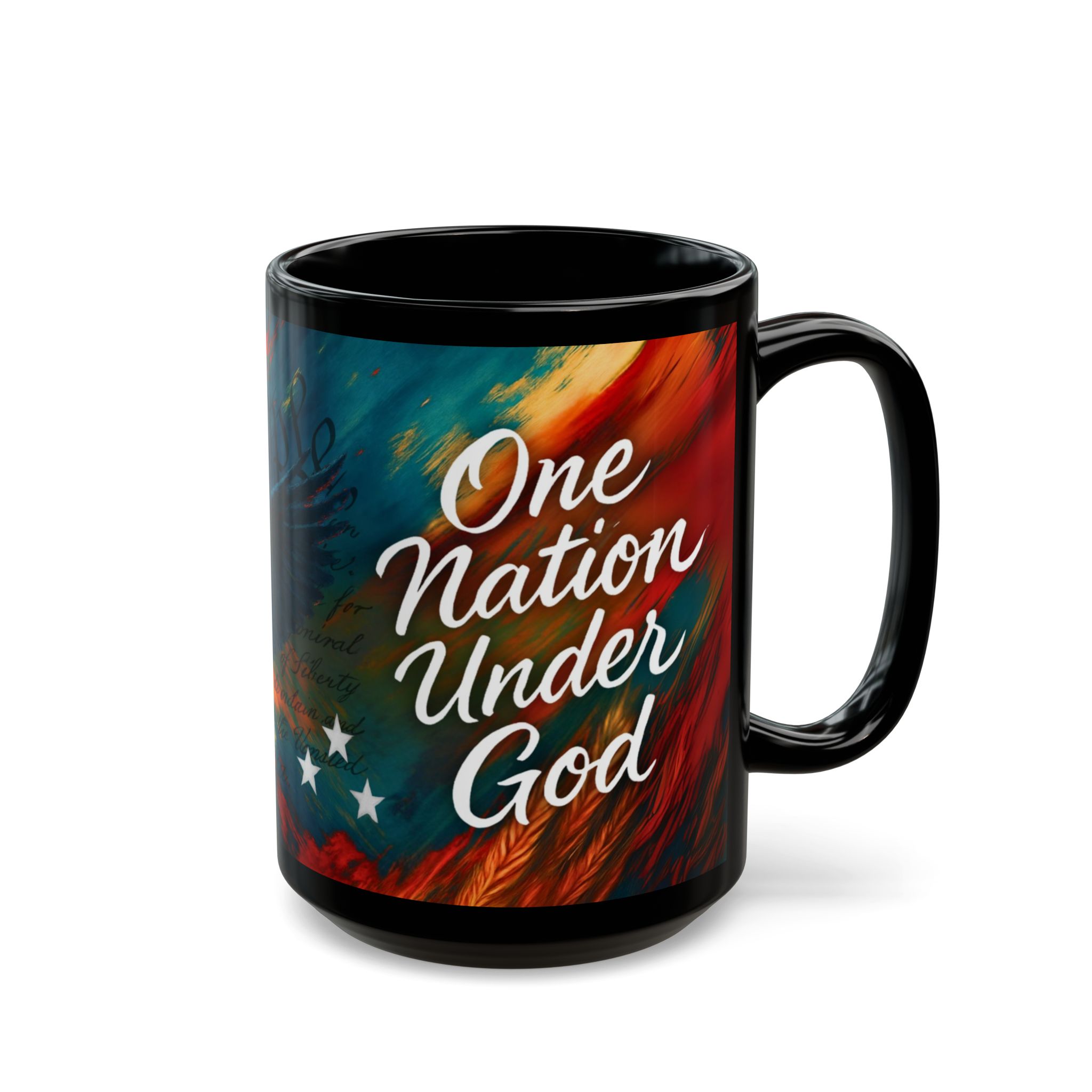 One Nation Under God Mug | Patriotic Eagle Constitution Coffee Cup, Christian Faith Freedom Gift, Bold USA Liberty Drinkware - Image 4
