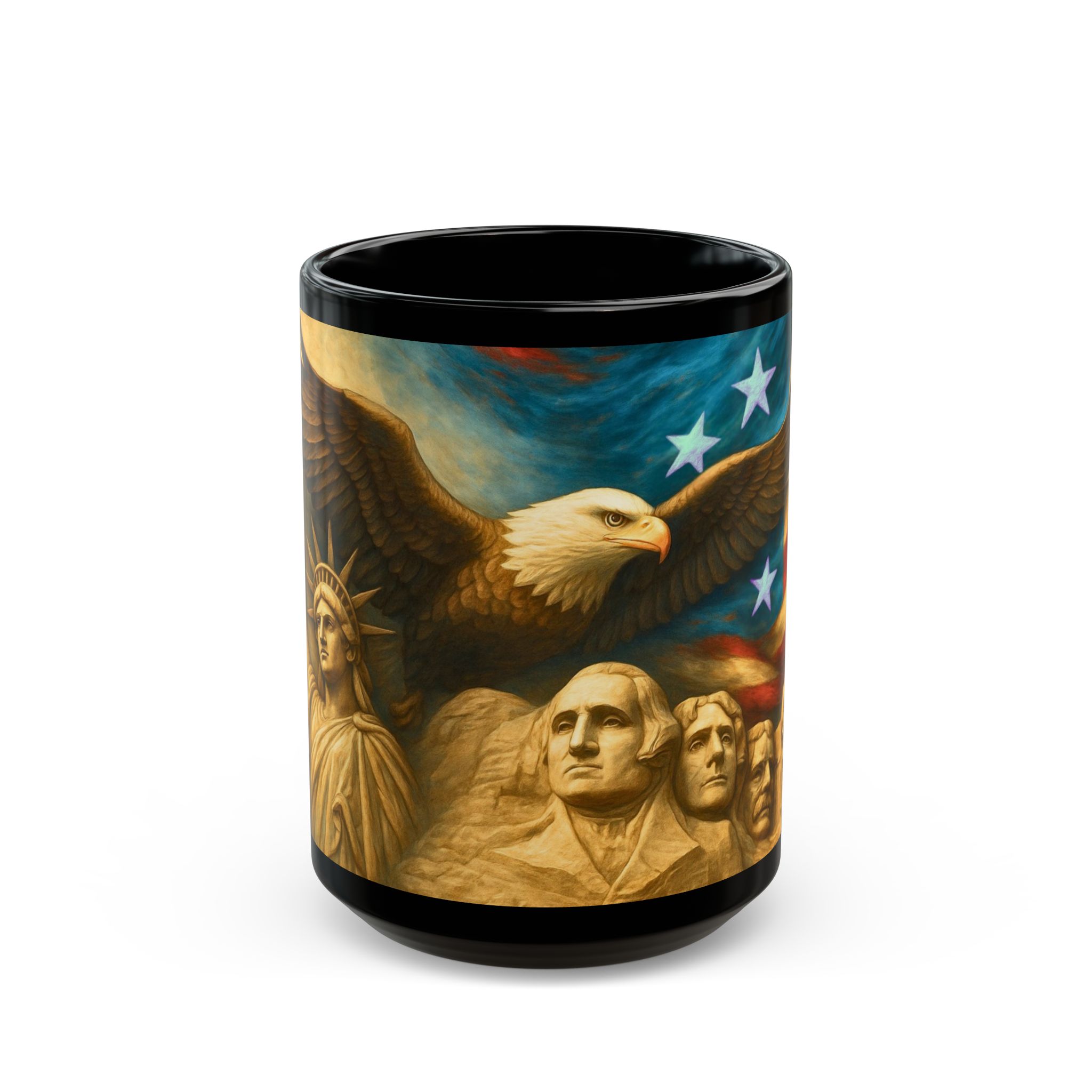 American Legacy Mug | Mount Rushmore, Statue of Liberty & Bald Eagle Coffee Cup, Patriotic Heritage Gift for Veterans and History Lovers - Image 7