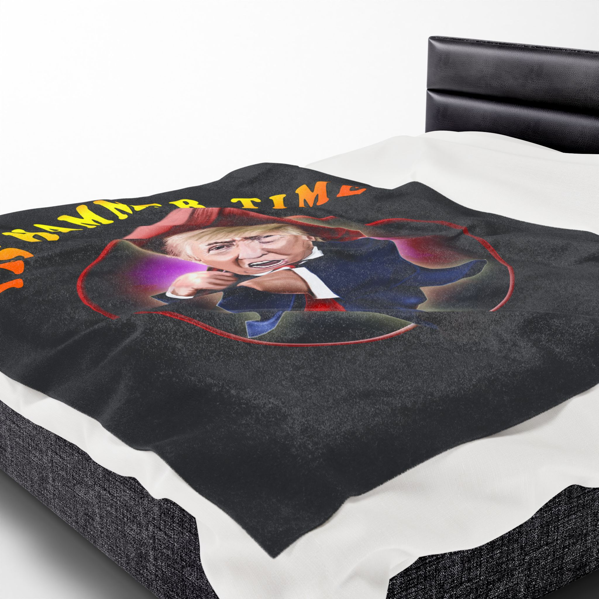 Funny Trump Blanket, Political Humor Throw, Gag Gift for Conservatives, Republicans, and Trump Supporters Hammer time - Image 9